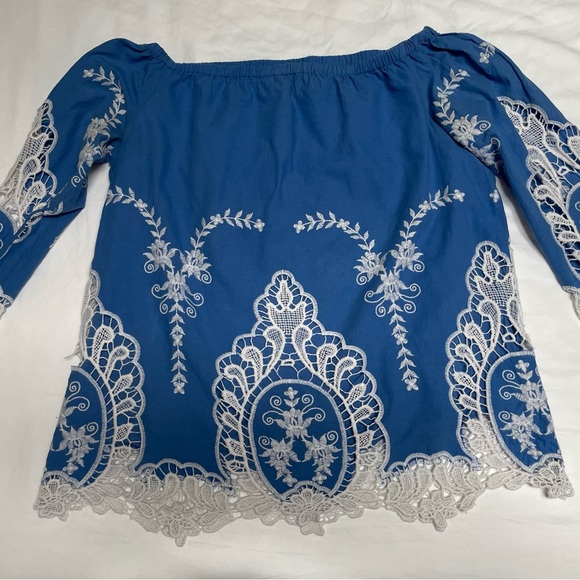 Cynthia Rowley // Medium // Off the Shoulder Top - Picture 4 of 11